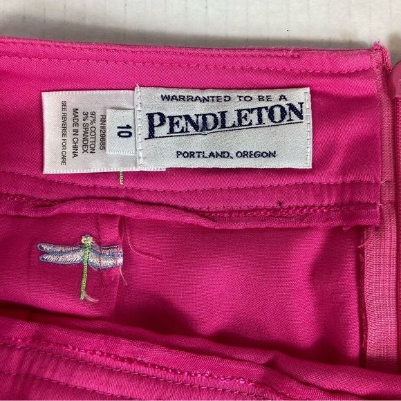 Pendleton Dragonfly Embroidered Skirt Size 10 - Picture 7 of 11